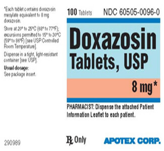 Doxazosin Cardura