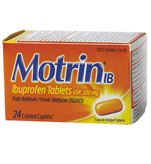 Motrin Ibuprofen 200mg Tablets